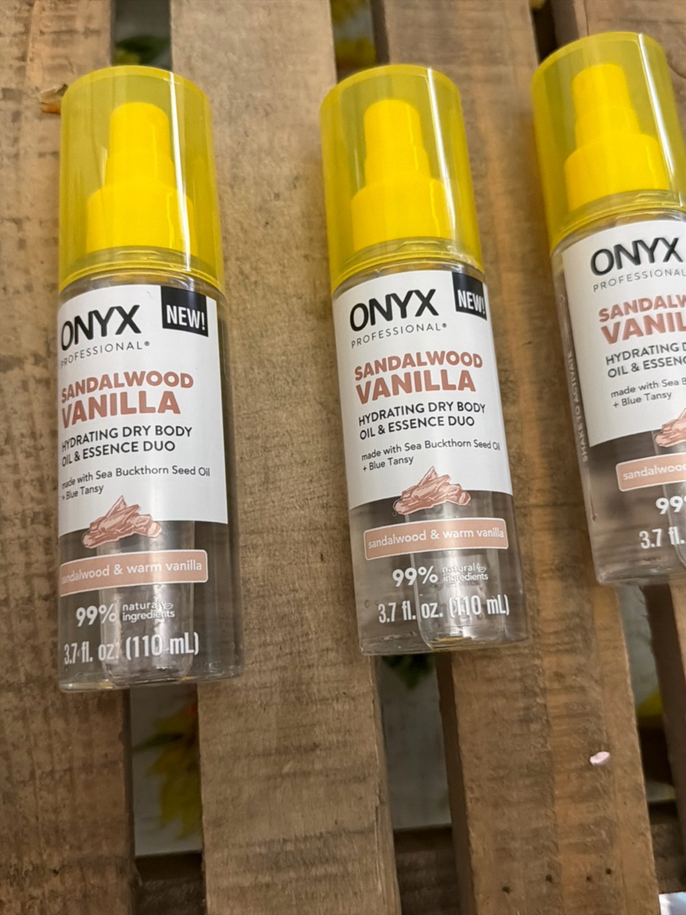 3- Onyx Sandalwood Vanilla Body Mist Spray -